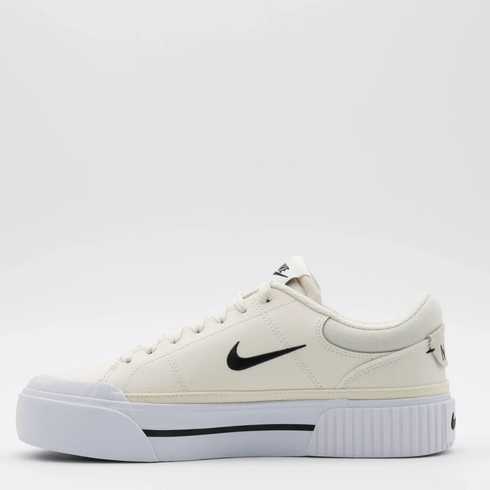 Nike Women's‎ Court Legacy Lift Platform Low Top Shoes Ivory/White Size 9.5